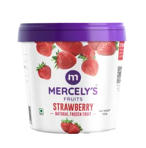 Frozen strawberry bottle